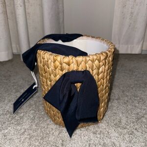 Pamela Munson Atlantic Pacific Petite Isla Bahia Basket Bow Bucket Bag